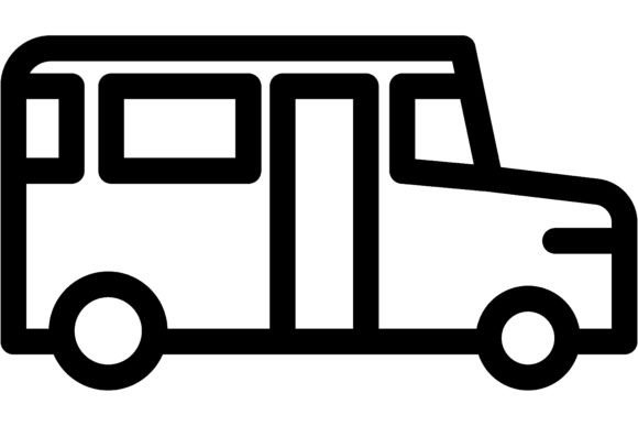 School Bus. Education Concept Line Icon: A Versatile Visual Tool for Modern Creators