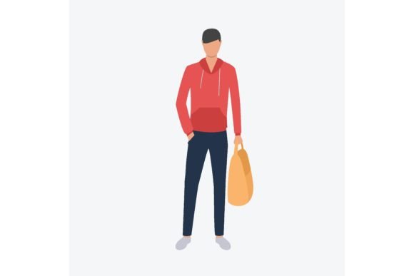 Student with Backpack: Teenager, Guy