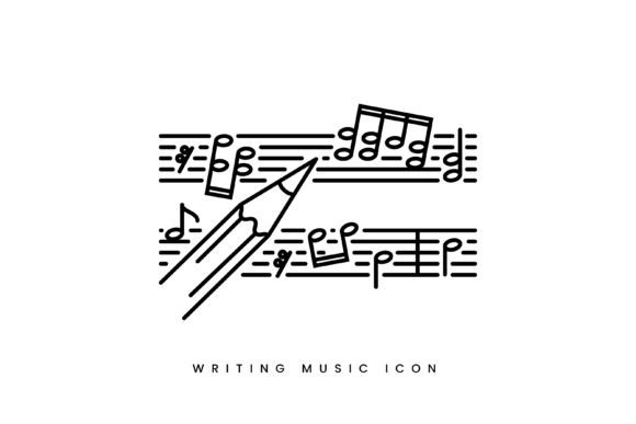 Writing Note Music Icon: A Versatile Design for Creators